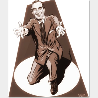 Al Jolson - An illustration by Paul Cemmick Posters and Art